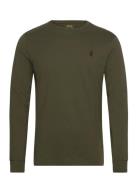 26/1 Jersey-Lsl-Tsh Tops T-shirts Long-sleeved Green Polo Ralph Lauren