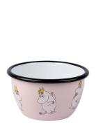 Moomin Enamel Bowl Home Tableware Bowls Breakfast Bowls Pink Muurla