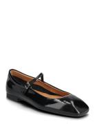 Elga Patent Ballerinat Black Pavement