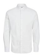 Jjeaxel Stretch Shirt Ls Noos Mni Tops Shirts Long-sleeved Shirts Whit...