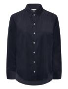 Shirts/Blouses Long Sleeve Tops Shirts Long-sleeved Navy Marc O'Polo