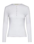 Blouse Tops T-shirts & Tops Long-sleeved White Sofie Schnoor