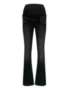Olmblush Mid Waist Flared Dnm Box Noos Bottoms Jeans Flares Black Only...