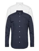 Jjjoe Shirt Ls 2 Pack Mp Tops Shirts Business Blue Jack & J S