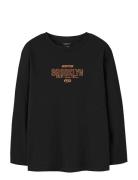 Nkmlayton Ls Nreg Top Box Tops T-shirts Long-sleeved T-shirts Black Na...