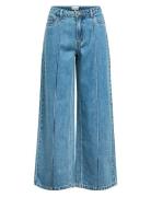 Objmoji Divona Mw Wide Jeans 140 Bottoms Jeans Wide Blue Object