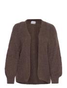 Fora Knit Cardigan Tops Knitwear Cardigans Brown Noella
