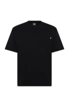 Athletics Cotton Pocket T-Shirt Tops T-shirts Short-sleeved Black New ...