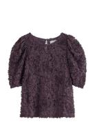 Top Rino Tops Blouses Short-sleeved Purple Lindex