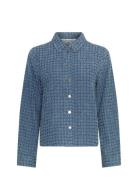 Mschibo Shirt Tops Shirts Long-sleeved Blue MSCH Copenhagen