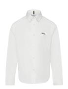 Long Sleeved Shirt Tops Shirts Long-sleeved Shirts White BOSS