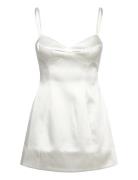 Marcello Hourglass Mini Dress Lyhyt Mekko White Bardot