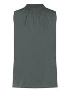 Aileensz Top Tops Blouses Sleeveless Green Saint Tropez