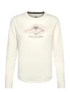 Fujitrail Logo Ls Top Tops T-shirts & Tops Long-sleeved Cream Asics