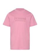 Hmljr Base T-Shirt S/S Sport T-shirts Short-sleeved Pink Hummel