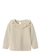 Nmflaguna Ls Knit Lil Noos Tops Knitwear Pullovers Cream Lil'Atelier