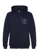Hook Hooded Zip Sweatshirt Tops Sweat-shirts & Hoodies Hoodies Navy Ma...