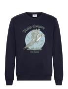 Hunted Sweatshirt Tops Sweat-shirts & Hoodies Sweat-shirts Navy Makia