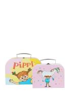 Pippi - 2Pcs Suitcases Set Tote Laukku Multi/patterned Pippi Langstrøm...