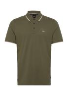 Parlay 190 Tops Polos Short-sleeved Khaki Green BOSS