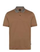 H-Parlay 302 Tops Polos Short-sleeved Brown BOSS