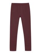 Leggings Sweat Bottoms Leggings Burgundy Minymo