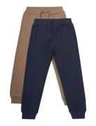 Pants Sweat 2-Pack Bottoms Sweatpants Multi/patterned Minymo