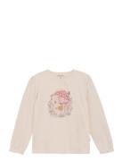 T-Shirt Ls Tops Sweat-shirts & Hoodies Sweat-shirts Cream Minymo