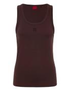 Datamia Tops T-shirts & Tops Sleeveless Brown HUGO