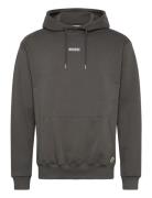 Wbpacs Base Hoodie Tops Sweat-shirts & Hoodies Hoodies Grey Woodbird