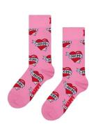 Mom Sock Lingerie Socks Regular Socks Pink Happy Socks