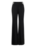 Mid Waist Flared Pants Bottoms Trousers Flared Black ROTATE Birger Chr...