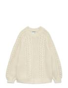 Awtoa Ls O-Neck Knit Noos Tops Knitwear Jumpers Cream Vero Moda