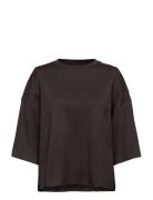 Kbbristol Tee Tops T-shirts & Tops Short-sleeved Brown Karen By Simons...