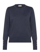 Fqkatie-Pullover Tops Knitwear Jumpers Navy FREE/QUENT