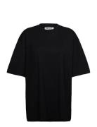 Over D T-Shirt Tops T-shirts & Tops Short-sleeved Black Weekday