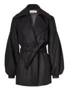 Vinnie Wool Jacket Villakangastakki Black Ida Sjöstedt