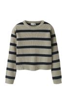 Nkfvnilla Ls Sh Knit Tops Knitwear Pullovers Beige Name It