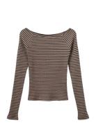 Somasy Blouse Tops T-shirts Long-sleeved T-shirts Brown Sofie Schnoor ...
