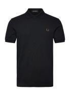 The Fred Perry Shirt Tops Polos Short-sleeved Black Fred Perry