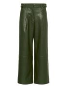 Culilli Pu Pants Bottoms Trousers Wide Leg Khaki Green Culture
