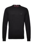 Pima Org Ctn Cashmere Crew Neck Tops Knitwear Round Necks Black Tommy ...