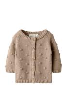 Nbngable Ls Knit Card Lil Tops Knitwear Cardigans Brown Lil'Atelier