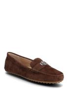 Barnsbury Suede Loafer Loaferit Matalat Kengät Brown Lauren Ralph Laur...