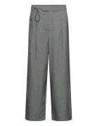 Kaellie Wide Pants Bottoms Trousers Wide Leg Grey Kaffe