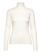Stretch-Blend Turtleneck Tops Knitwear Turtleneck Cream Polo Ralph Lau...