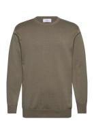 Cove Knit Tops Knitwear Round Necks Khaki Green Makia