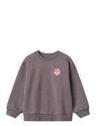 Sweatshirt L/S Ellis Tops Sweat-shirts & Hoodies Sweat-shirts Purple W...