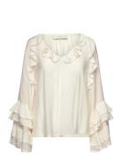 Cmnorma-Blouse Tops Blouses Long-sleeved White Copenhagen Muse