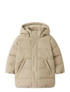 Nmflamedow03 Puffer Long Jkt Fo Lil Toppatakki Cream Lil'Atelier